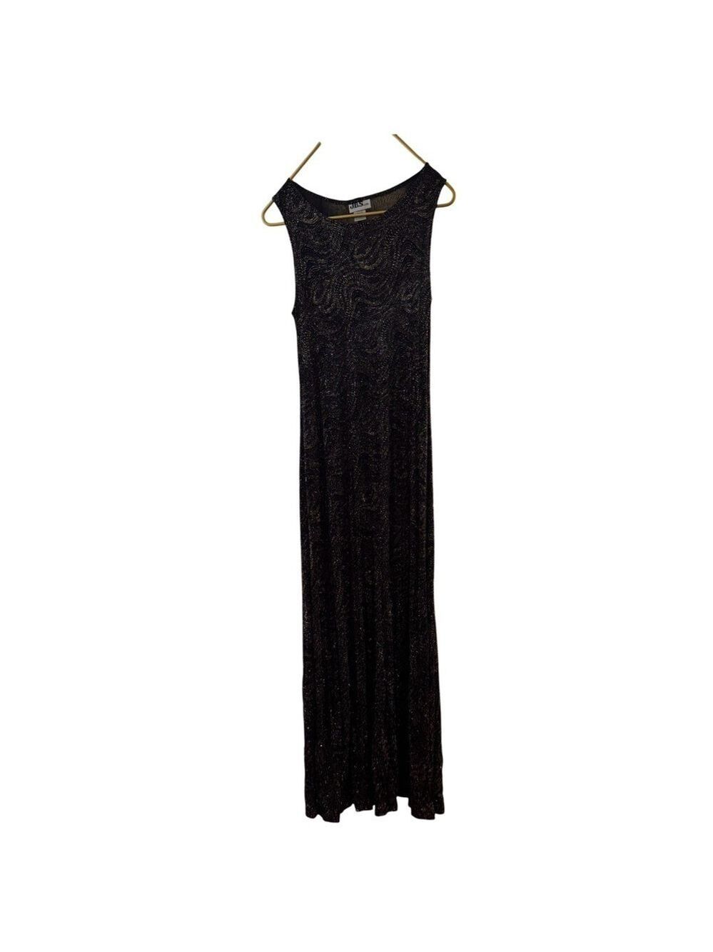 JBS LTD Black Sequin Evening Gown Size 10